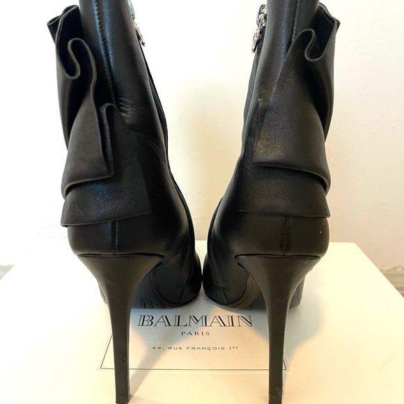 Balmain Pleated Fan Booties - Picture 10 of 14